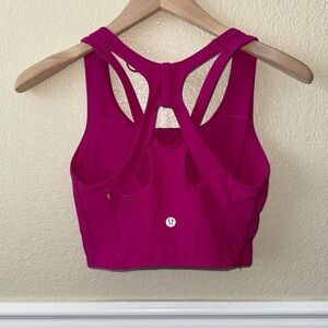 Lululemon Stash It Bra *Medium Support, B/C Cup Ripened Raspberry Size 4